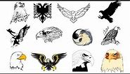 How to draw eagle tattoo | Eagle tattoo | Eagle tattoo traditional