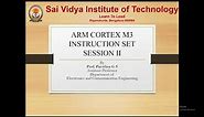 ARM CORTEX M3 Instruction set Session 2