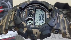 Casio G-Shock GD-120CM-5JR Camouflage series watch unboxing & review