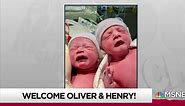 Happy Birthday Oliver and Henry! Welcome!