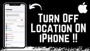 How To Turn Off Location On iPhone Without Someone Knowing