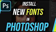 How to Add New Fonts to Photoshop