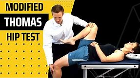 How to do the Modified Thomas Test for the hip flexors