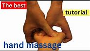 Here you will learn in a few minutes a hand acupressure massage - including mobilization techniques