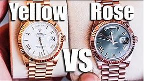 Yellow Gold vs Rose Gold (Day-Date)