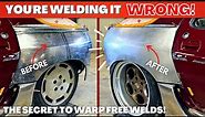 The SECRET to Warp Free Welds! - Widebody Porsche 928 Body Panel Welding, Metal Shaping - 928 Ep. 17