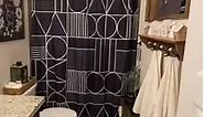 Black & white Shower Curtain
