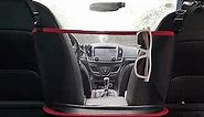 Car Net Pocket Handbag Holder, Driver Storage Netting Pouch, Car Net Pocket for Purses and Bags Front Seat, Handbag Holder for Car, Handbag Holder Attaches to Headrest (RED)