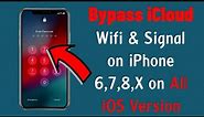 [New Bypass iCloud 2024] Bypass iCloud Wifi & Signal on iPhone 6,7,8,X on any iOS Version. #iCloud