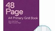 Studymate A4 70gsm 10mm Grid Book Primary 48 Page