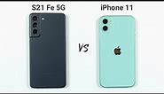 Samsung S21 FE 5G vs iPhone 11 Speed Test & Camera Comparison