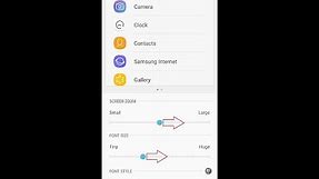 How To Make Screen And Text Size Bigger On Samsung Galaxy S8/S8 Plus