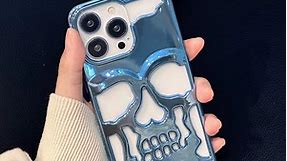 Plated Skull Case Cover for iPhone