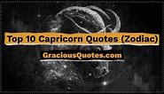 Top 10 Capricorn Quotes (Zodiac) - Gracious Quotes