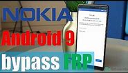 NOKIA Android 9 (Pie) Bypass FRP Lock Google Account "Talkback Notwork"
