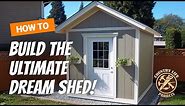 How to Build a Shed - Complete Shed Build From The Ground Up - 15 Video Tutorials