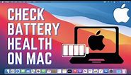 How to Check Battery Health of Your MacBook | How to check MacBook battery health