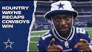 Comedian Kountry Wayne Celebrates Cowboys 31-6 Victory | Dallas Cowboys 2019