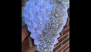 #1 DIY How to make A Cascade Waterfall Brooch Bridal Bouquet l Handmade Roses l Easy Wedding Project
