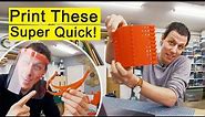 3d Print Face Shield Frames Crazy Fast - New Design and 3D Printing How-To