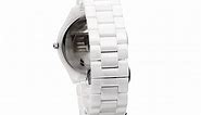 Michael Kors Women's Slim Runway White Ceramic Watch MK3448