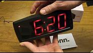 How to Set the clock on a ONN Alarm Clock