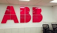 ABB Company Logo in the Office Stock Video - Video of design, brand: 144878309