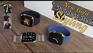 How to STYLE NEWER GOLD Series 6/7/8/9 APPLE WATCH Stainless Steel - Match Clothing & Watchbands