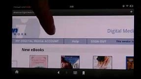 Downloading library ebooks for your Kindle Fire
