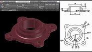 AutoCAD Mechanical Modeling and Visualization - PART1 | Create a Coupling Using AutoCAD