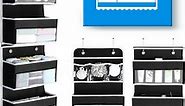 Yecaye 6-Shelf over the Door Pocket Organizer Hanging Storage Versatile, 6 shelf hanging closet organizer, Black