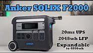 Anker SOLIX F2000 - Best Choice of 2023?! Excellent Performance - 2048WH - LFP - 2400W Inverter