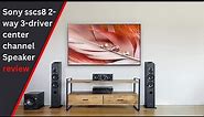 sony speaker | Sony sscs8 2-way 3-driver center channel Speaker review | Unicommerce USA.