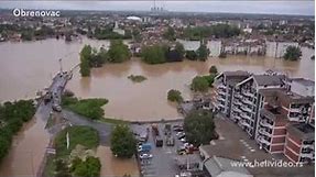 Poplave u Srbiji 2014. /Serbia floods aerial video
