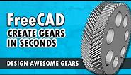 Awesome Gears in FreeCAD