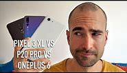 Google Pixel 3 XL vs OnePlus 6 vs Huawei P20 Pro