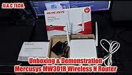 Mercusys MW301R 300Mbps Wireless N Router - Unboxing & Demonstration