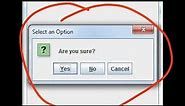 How to create a Confirmation Dialog Box in Java Netbrans IDE