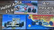 McLaren, Williams and Lotus Formula 1 model kits - Heller/Airfix 1/43 Unboxings