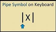 How to Type Vertical Pipe Symbol on Keyboard