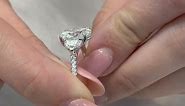 3 carat Oval Lab Diamond Three-Stone Engagement Ring