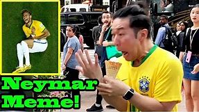 NEYMAR Meme Challenge in PUBLIC!!! (Neymar rolling)