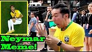 NEYMAR Meme Challenge in PUBLIC!!! (Neymar rolling)