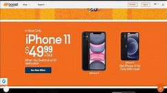 Boost Mobile iPhone Deals Includes iPhone 11 $50 & iPhone 12 $150