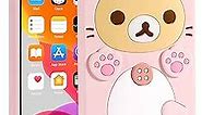 STSNano Kawaii Phone Case for iPhone 11 6.1''3D Cute Cartoon Bear Phone Case Fashion Cool Funny Bear Soft TPU Protective Case for iPhone 11 Silicone Cover for Women Girls Kids PK