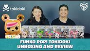 TOKIDOKI Funko Pops! Donutella, Mozzarella, Sandy, Stellina, Cactus Rocker, Sabochan and Caramelo.