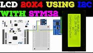 How to interface LCD20x4 with STM32 || I2C || HAL || CubeMx || TrueStudio