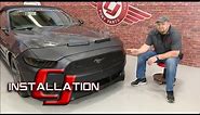 2015-2017 Mustang V6/EcoBoost/Base GT Colgan Custom Front End Cover Carbon Fiber Style Installation