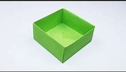 How to Make Origami Masu Box - Easy Paper Masu Box for begginers