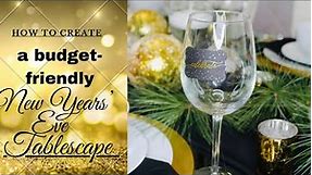*NEW YEARS EVE TABLESCAPE/ Budget-friendly Ideas for a festive tablesetting- InspirationbyCP